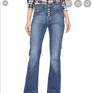 Rock & Roll Cowgirl Button Fly Bell Bottom Jeans